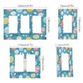 thumbnail image 2 of Yayeee Rocker Switch Wall Plate 1-Gang 4.6"x2.9" Home Decorative Outlet Cover, Blue Easter Bunny, 2 of 6