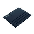 thumbnail image 4 of Prada Vitello Micro Grain Leather Baltico Blue Card Holder Wallet, 4 of 6