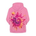 thumbnail image 6 of DISNIMO Tie-Dye Zipper Hoodies for Girls Pink Zip Up Hoodie Jacket Boys Zip Hoodie Sweatshirt Girl Hooded Sweatshirts for Girls Trendy Graphic Hoodie Jackets for Children Fall Coat Hoodie 6-7, 6 of 7