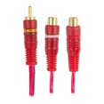thumbnail image 1 of Cable Rojo Tipo Y Fussion Acustic 2 RCA a 1 RCA Conectores Oro 18 cm, 1 of 3