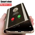 thumbnail image 2 of For Huawei P30 Lite P30 Pro Case Clear View Mirror Phone Case For Huawei Mate 30 Pro Lite Flip Magnetic Leather Stand Back Cover rose gold For P30 Pro, 2 of 6