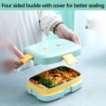 thumbnail image 1 of Insulated Lunch Box Stainless Steel Lunch Box Can Be Filled with Water Insulated Lunch Box Students and Office Workers with Rice Lunch Box Stainless Steel Lunch Box,Stainless Steel Rings, 1 of 5