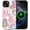 Cute Rose Floral, variant on Magnetic Phone Case for iPhone 14 Pro, Compatible with MagSafe, Durable 2 Layers Full Covered Shockproof Protective Cover-Rainbow Floral Dolphin