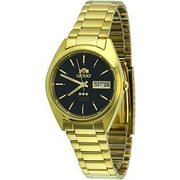 Orient FAB00004B Men's 3 Star Standard Gold Tone Black Dial Automatic Watch