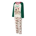 thumbnail image 3 of Christmas Family Matching Pajamas, Baby Romper/Snowman Letter Pattern Long Sleeve Tops and Elk Santa Print Pants Sleepwear Set, 3 of 10