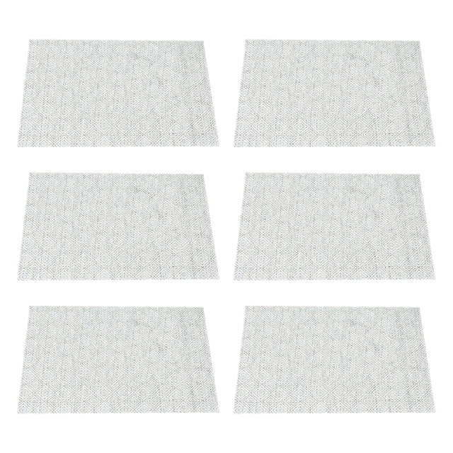 Manteles individuales resistentes al calor, resistentes a las manchas, antideslizantes, lavables, de PVC