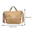 thumbnail image 3 of Bolso de mano de pana para mujer, bolso informal con asa superior, bolso de compras suave y moderno (caqui), 3 of 8