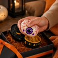 thumbnail image 4 of Halloween Squishy Toy with Eyeball Dumpling Design, 1-Set, White with Purple Eye and Red Veins, for Kids Party Favors, Toy, 4 of 5