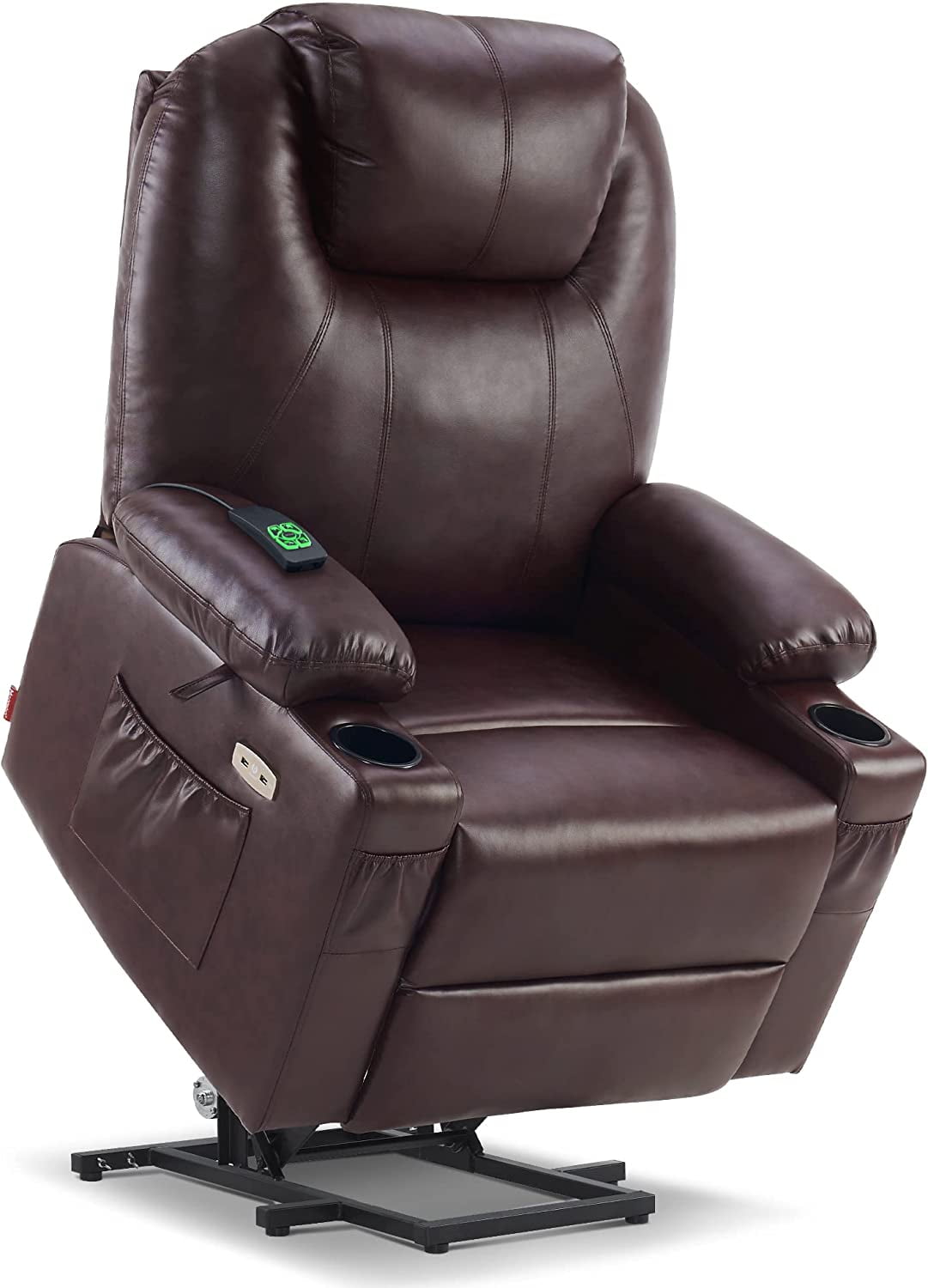 Large Dual Motor Power Lift Recliner Chair with Massage and Heat