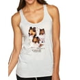 thumbnail image 1 of Wild Bobby, If It's Not a Collie It's Just a Dog Gift | Womens Dog Lover Premium Tri-Blend Racerback Tank Top, Heather White, Small, 1 of 4