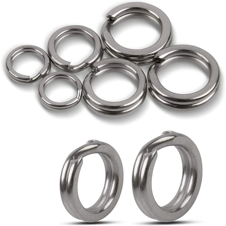 Uxcell Fishing Rings, 50 Pack 304 Stainless Steel Solid Ring Wire
