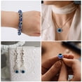 thumbnail image 5 of 100 Uds cuentas de ojo malvado azul cuentas de globo ocular cuentas de resina hechas a mano dijes para pulseras DIY collar fabricación de joyas Sincero  Hogar, 5 of 5