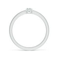 thumbnail image 2 of ANGARA Natural 0.2 Ct. Diamond Solitaire Ring in 14K White Gold for Women (Ring Size: 3), 2 of 9