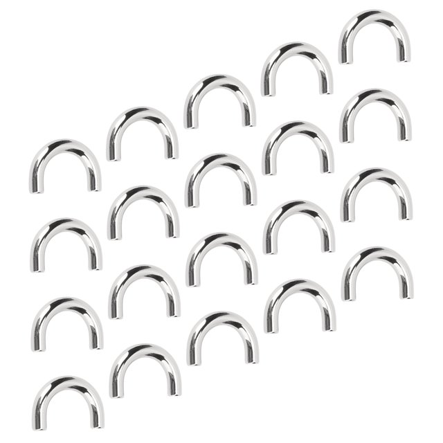 20Set Bag Accessories, Metal Connector Buckles, Arch U Shape Ring Buckle Connector with Screws for Leather Crafts Making for Your Handbags, Wallets, and Other Leather