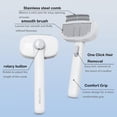 thumbnail image 3 of 2-in-1 Pet Deshedding Brush Cat Dematting Comb for Dog and Cat Hair Removal Supplies for Shedding Long & Short Hair Massage Grooming Tools Easy To Remove Loose Undercoat,Matted Fur & Tangles, 3 of 6