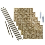 FASÄDE Rings Decorative Vinyl Backsplash 15 sq ft Kit in Bermuda Bronze