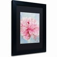 thumbnail image 2 of Li Bo 'Pink Peonie II' Black Matted Framed Art, 2 of 4