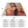 thumbnail image 3 of Manta Shemar Moore de franela ultrasuave y acogedora para picnic, para niños, niñas y adultos. Manta ligera y esponjosa para sofá, cama, sofá o sala de estar., 3 of 6