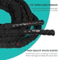 thumbnail image 4 of Yes4All Corde d'Entraînement d'Exercice de Combat avec Couverture Protectrice – Ancre en Acier & Sangle Incluse - Diamètre 1.5/2 Pouces Poly Dacron 30, 40, 50 Pieds (2 Po - 30 Pieds), 4 of 6