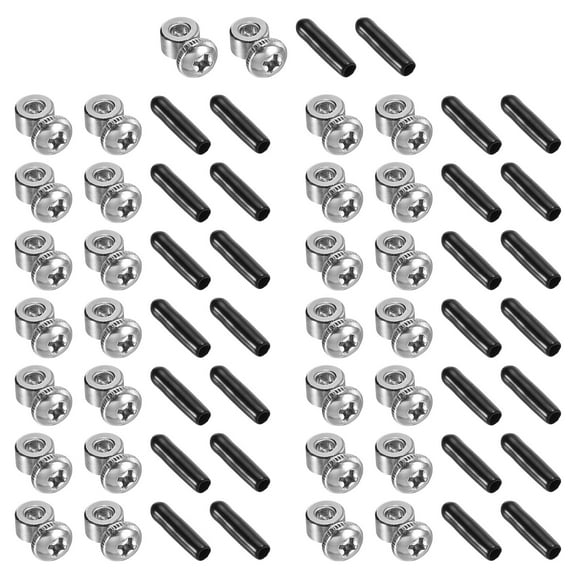 Uxcell Replacement Adjustable Screws and End Caps Jump Rope Spare Replacement Accessories 15 Set