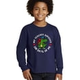 thumbnail image 2 of Wild Bobby My Teacher Survived 100 Days of Me Funny Dinosaur Cool Dino, 100 Days of School 2024 2025 Design for Kids Youth Boys Girls School Youth Longsleeve Shirt, 2 of 6