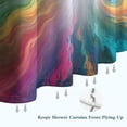 thumbnail image 6 of Colorful Swirl Tie Dye Pattern Shower Curtain 72"x84" ,Bathroom Decorative Shower Curtains Set with 12 Hooks,Modern Waterproof Washable Shower Curtain, 6 of 6