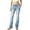 Light Denim, variant on Machine Jeans Women's Juniors Mid Waist Distressed Bootcut Jeans (13, Light Denim)