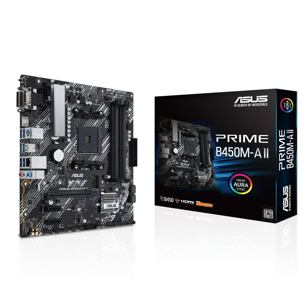 ASUS Prime B450M-A II AMD AM4 (3rd/2nd/1st Gen Ryzen™) Micro ATX