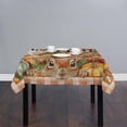 thumbnail image 2 of Thanksgiving Pumpkins Squirrel Square/Round Tablecloths 52x52,Farmhouse Buffalo Bird Leaf Table Cloth Table Cover Indoor/Outdoor Tabletop Decor for Wedding Holiday Party Dinner Baby Shower, 2 of 7