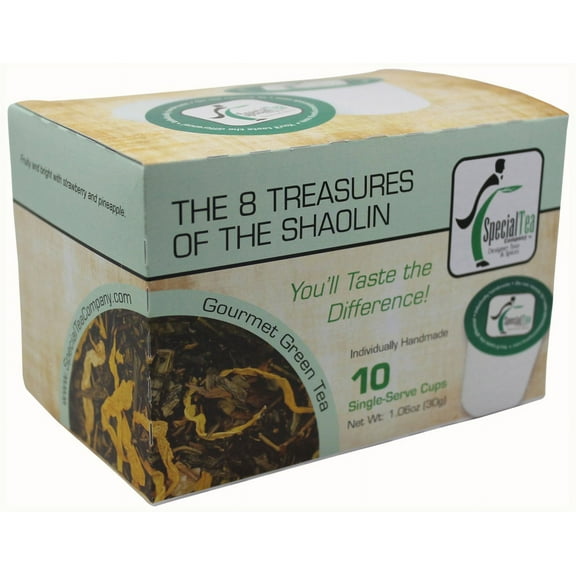 Special Tea The 8 Treasures of the Shaolin Green Tea Single Serve Cups