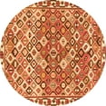 thumbnail image 1 of Ahgly Company Indoor Round Persian Orange Traditional Area Rugs, 5' Round, 1 of 1