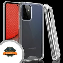 for Samsung Galaxy A02S Full Body Frame [Shock-Absorption] Rugged Hybrid Defender Rubber Gummy Silicone Crystal TPU Clear Hard Back Protective Cover ,Xpm Phone Case [Transparent]