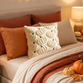 thumbnail image 5 of Halloween Pillow Covers 18x18 Fall Thanksgiving Pumpkin Throw Pillow Cases, Watercolor Maple Leaf Decorative Couch Pillow Covers for Sofa Living Room, Linen Blend Fall Decor by OVFUIZ, 5 of 8