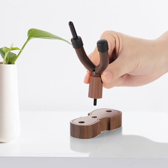 HONMEET Wall-Mounted Violin Hanger with Colorful Wooden and Metal Hooks for Safe and Stylish Instrument Display