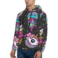 thumbnail image 2 of Bingfone Cat Icecream Men'S Drawstring Hoodie Long Sleeve Pocket Sweatshirts-X-Large, 2 of 9