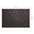 thumbnail image 6 of Placemats Set of 6 Leather Placemats with Pattern for Kitchen Dining Table Decor Heat Resistant Table Place Mats Brown 17.7x11.8inch, 6 of 6