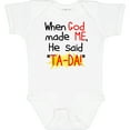 thumbnail image 3 of Inktastic When God Made Me Boys or Girls Baby Bodysuit, 3 of 5