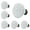 White, variant on Black Ceramic knobs, Kitchen Cabinet Knobs, Retro Dresser Knobs, Drawer Knobs, Furniture Decorative Knobs