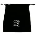 thumbnail image 1 of WORGEOUS 1pc Secador de pelo Bolsa de almacenamiento Flannel Bolsa de cordón Joyería Organizador suave Negro, 1 of 7