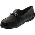 thumbnail image 3 of Geox Boys New Fast Leather Fashion Slip On Loafers with Chain, 3 of 4