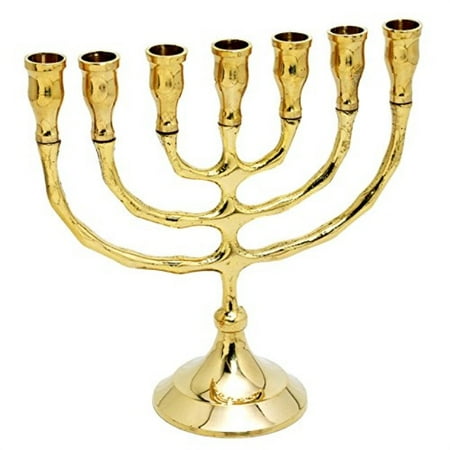- G.I.I Solid Brass 7 Light Menorah