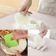 thumbnail image 4 of Raspador de masa de plástico, cuerno de repostería, cortador de masa, 2 piezas de raspador de masa de plástico, espátulas de pan para cocina, repostería, panqueques, 12 x 9,5 cm (rosa+blanco+, 4 of 5
