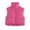 Hot Pink, variant on FNFYFH Cropped Puffer Vest Women Sleeveless Zip Up Bubble Down Jacket Stand Collar Puffy Vest Gilet Outwear Waistcoat