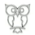 thumbnail image 1 of 925 Sterling Silver Owl Floating Open Chain Slide Pendant Necklace Charm, 1 of 8