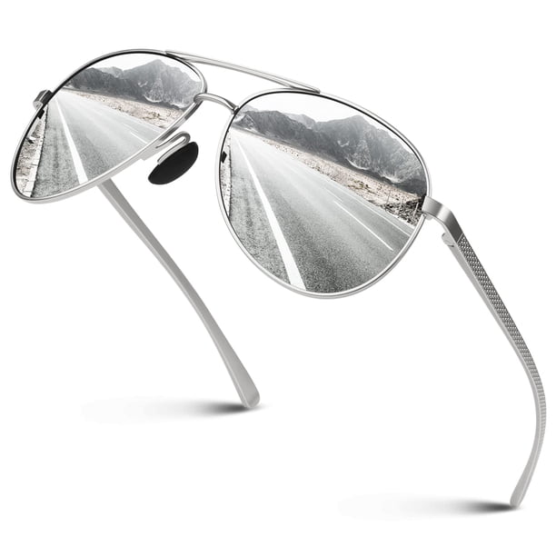 Gafas de Sol Polarizadas Clásicas CGID M180 con Montura de Metal y Protección UV400