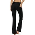 thumbnail image 4 of Weiqiqre Womens Pants, High Wasited Bootcut Office Work Pants Soft Stretchy Trouser Style Yoga Pants with Pockets Slacks, 4 of 7