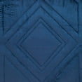thumbnail image 5 of Navy Quilted Diamonds Velvet Solid Color Throw Pillow, 5 of 5