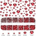 thumbnail image 2 of 2000 Pieces Flat Back Gems Round Crystal Rhinestones 6 Sizes (1.5-6 Mm) Gift, 2 of 5
