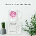 thumbnail image 4 of Koyal Wholesale Zodiac Sign Ceramic Coffee Mug, Leo Sign Symbol, Pink Watercolor Design, 4 of 5