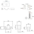 thumbnail image 5 of SUTENGDA 4 Pcs Guides de Ficelle en Métal pour Guitare Basse avec Vis, 5 of 5